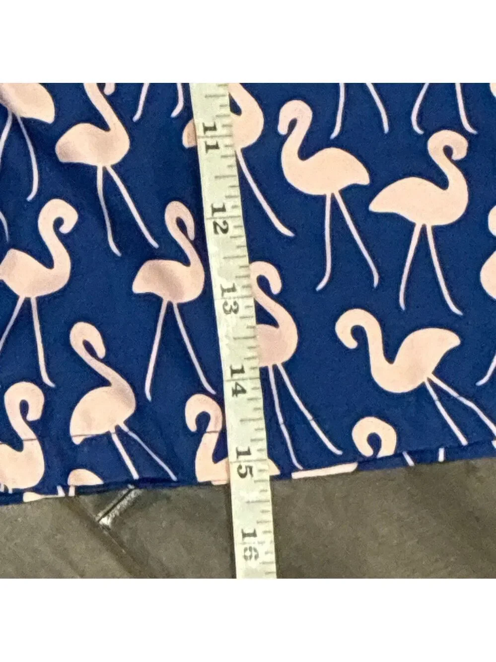 Tom & Teddy Rose Flamingos Classic Swim Shorts - Size Boys 11/12